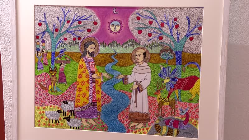 Alba acoge una exposición de arte Gond sobre santa Teresa y san Juan