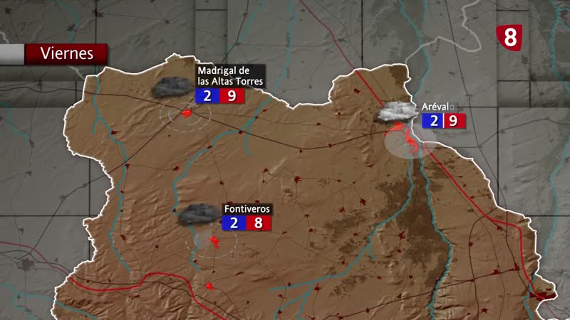 El Tiempo en Ávila 08-01-2026