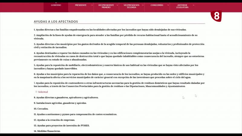 Apoyo de la Junta para la recuperación económica y emocional de las zonas afectadas 