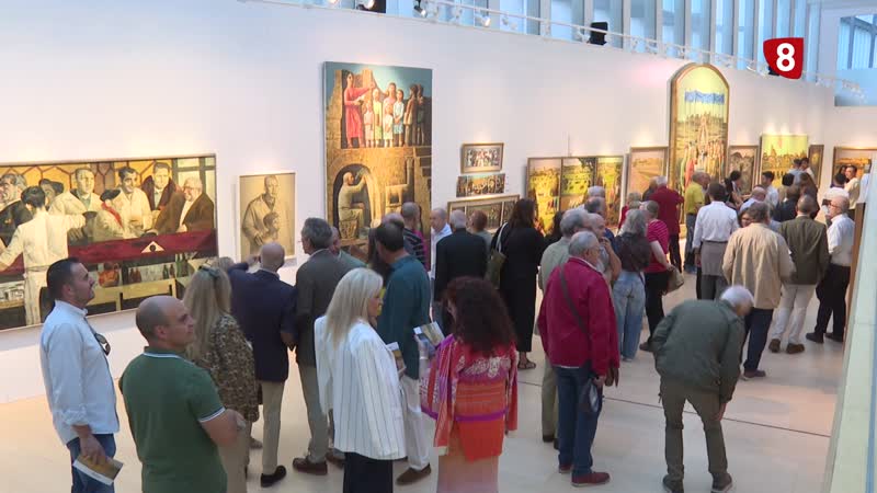 Exposición antológica de Antonio Pedrero en el teatro Ramos Carrión 