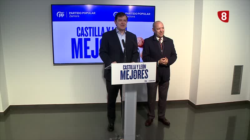Fernández Mañueco visita Zamora y se centra en materia sanitaria 