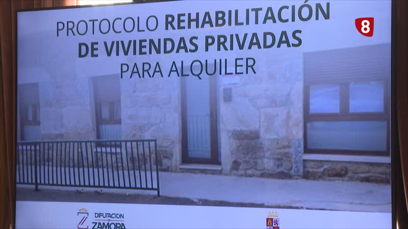Firma del convenio para la rehabilitación de viviendas