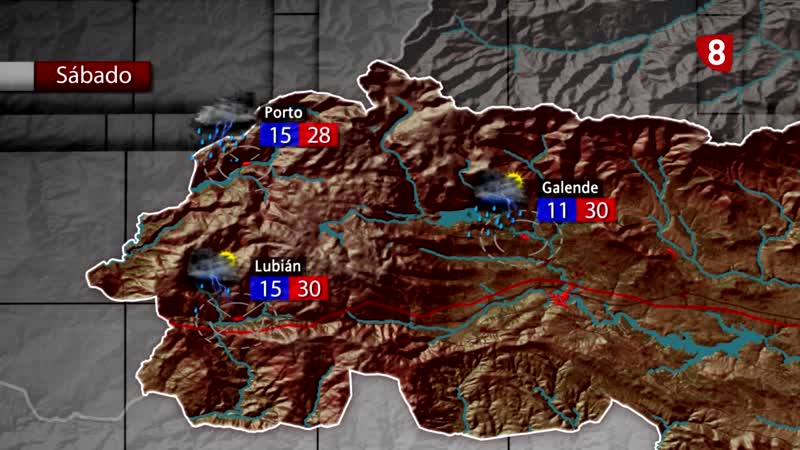 Lluvias y tormentas para el sábado
