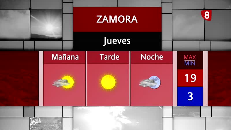 La previsión del tiempo para el Jueves Santo en Zamora 