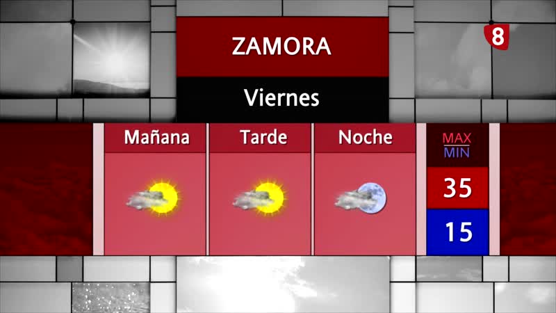 La previsión del tiempo para el  viernes 12 de junio