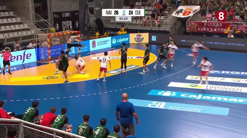 Balonmano Nava se despide con la cabeza muy alta de la Copa del Rey