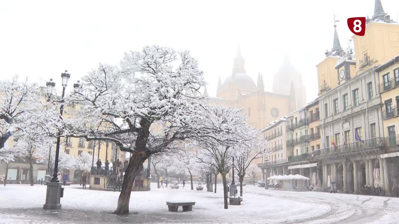 Segovia se recupera de una de las nevadas más copiosas de los últimos años