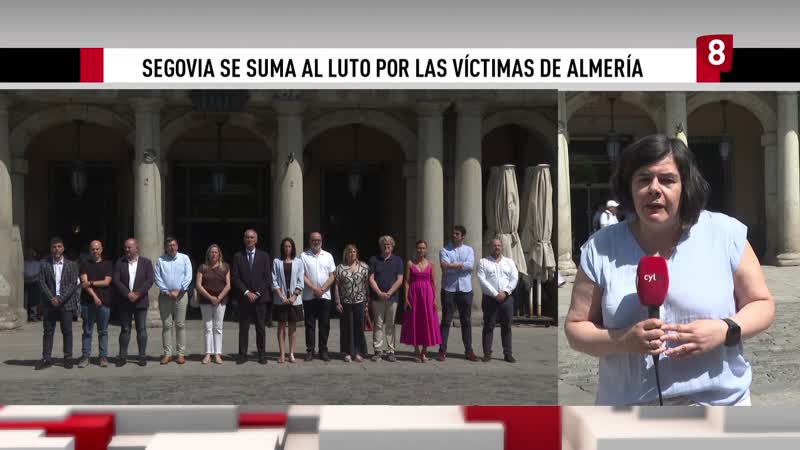 Segovia se suma al minuto de silencio por las víctimas del incendio de Almería