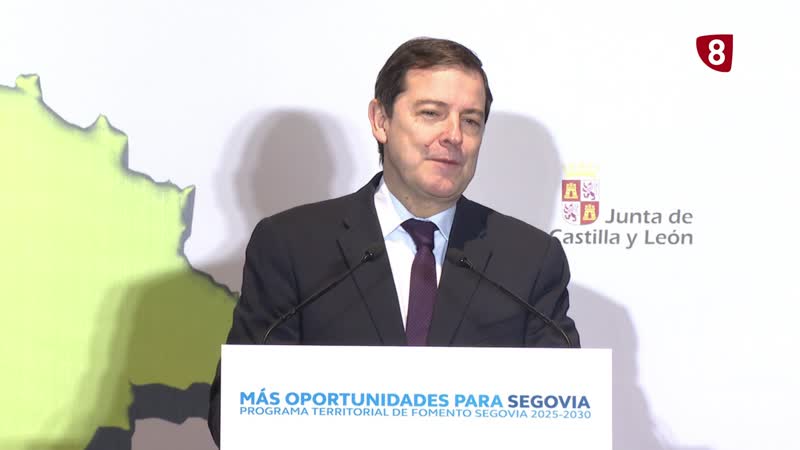 Mañueco: El Plan Territorial de Fomento es un trampolín decisivo para Segovia