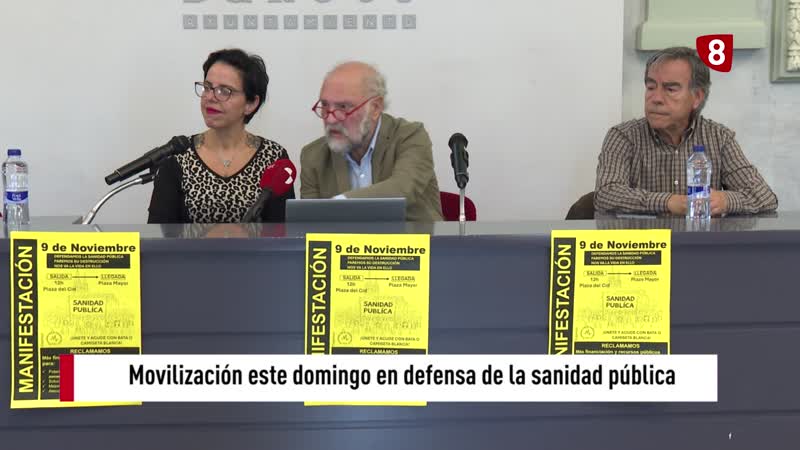 Manifestación este domingo en defensa de la sanidad pública