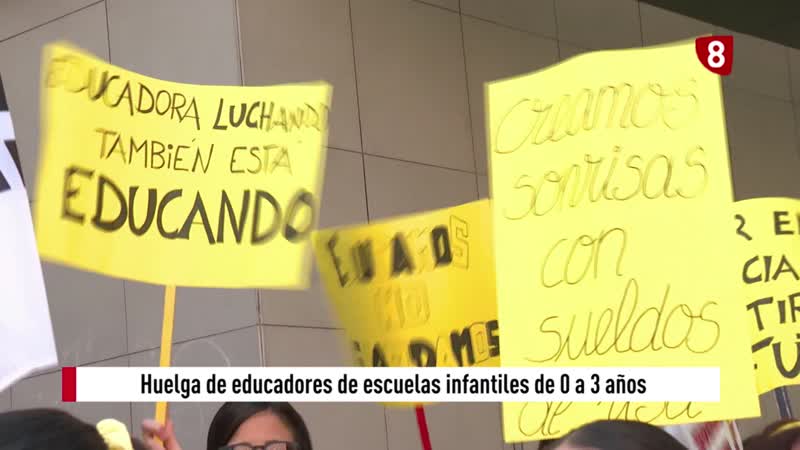 El 40% de los educadores infantiles 0-3 años hace huelga