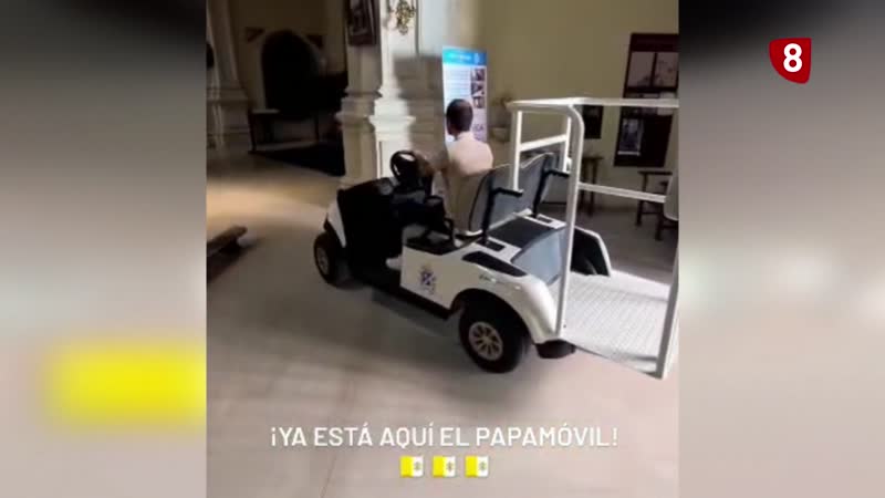 Exponen en San Lorenzo el papamóvil hecho en Burgos