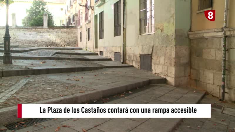 Una rampa hará accesible la Plaza de los Castaños