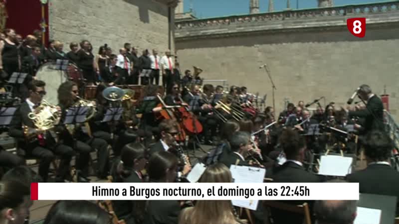 El Himno a Burgos se hace nocturno por su centenario