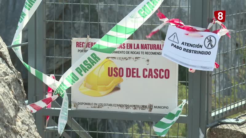 Precintado el acceso a la Yecla por desprendimientos