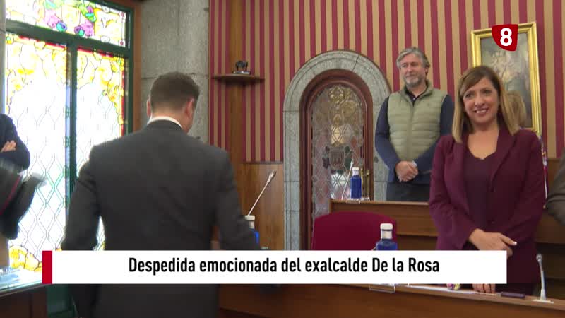 Emoción en la despedida del exalcalde De la Rosa