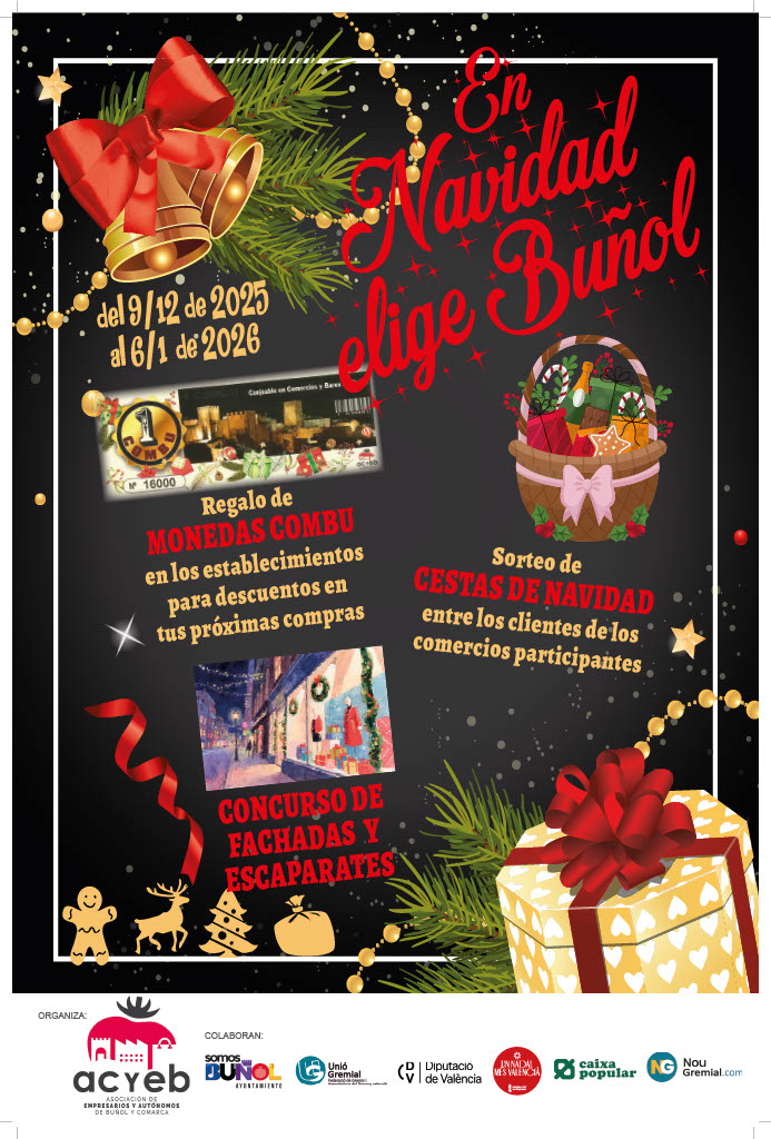La Asociación de Empresarios y Autónomos de Buñol arranca la Campaña de Navidad