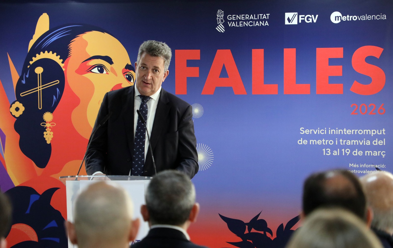 Metrovalencia prestará 168 horas de servicio ininterrumpido en Fallas del 13 al 19 de marzo