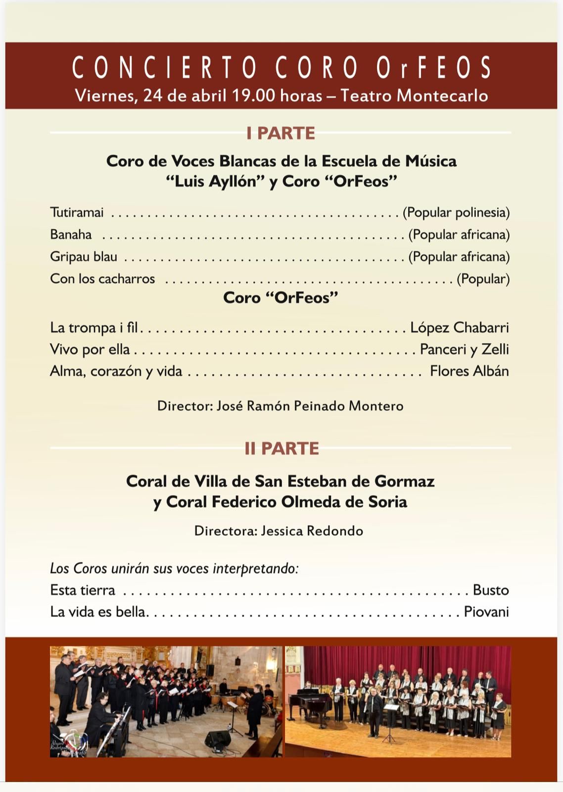 COMUNICADO CONCIERTO INTERCAMBIO CORO ORFEOS