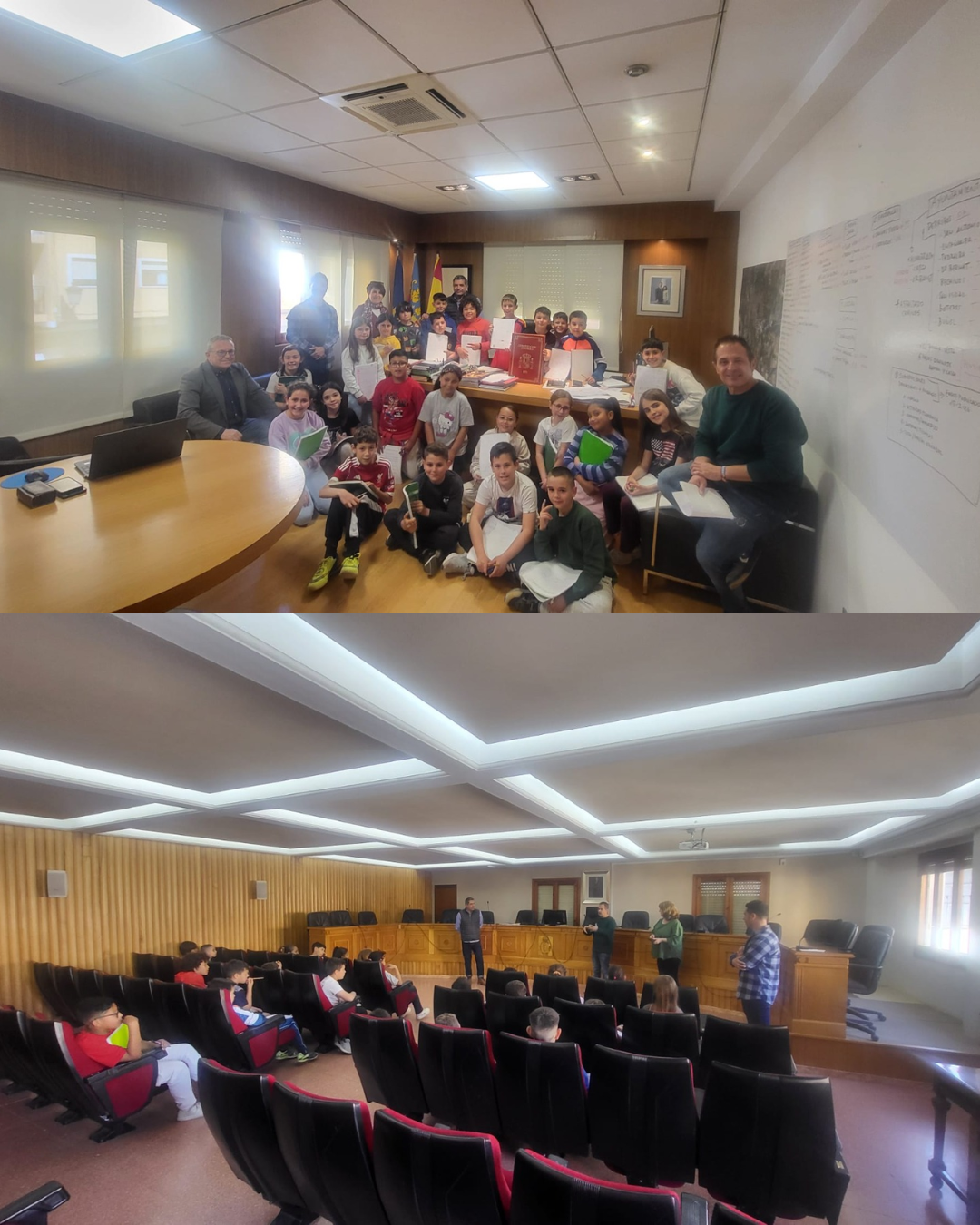 El Ayuntamiento de Chiva recibe al alumnado del CEIP La Murta