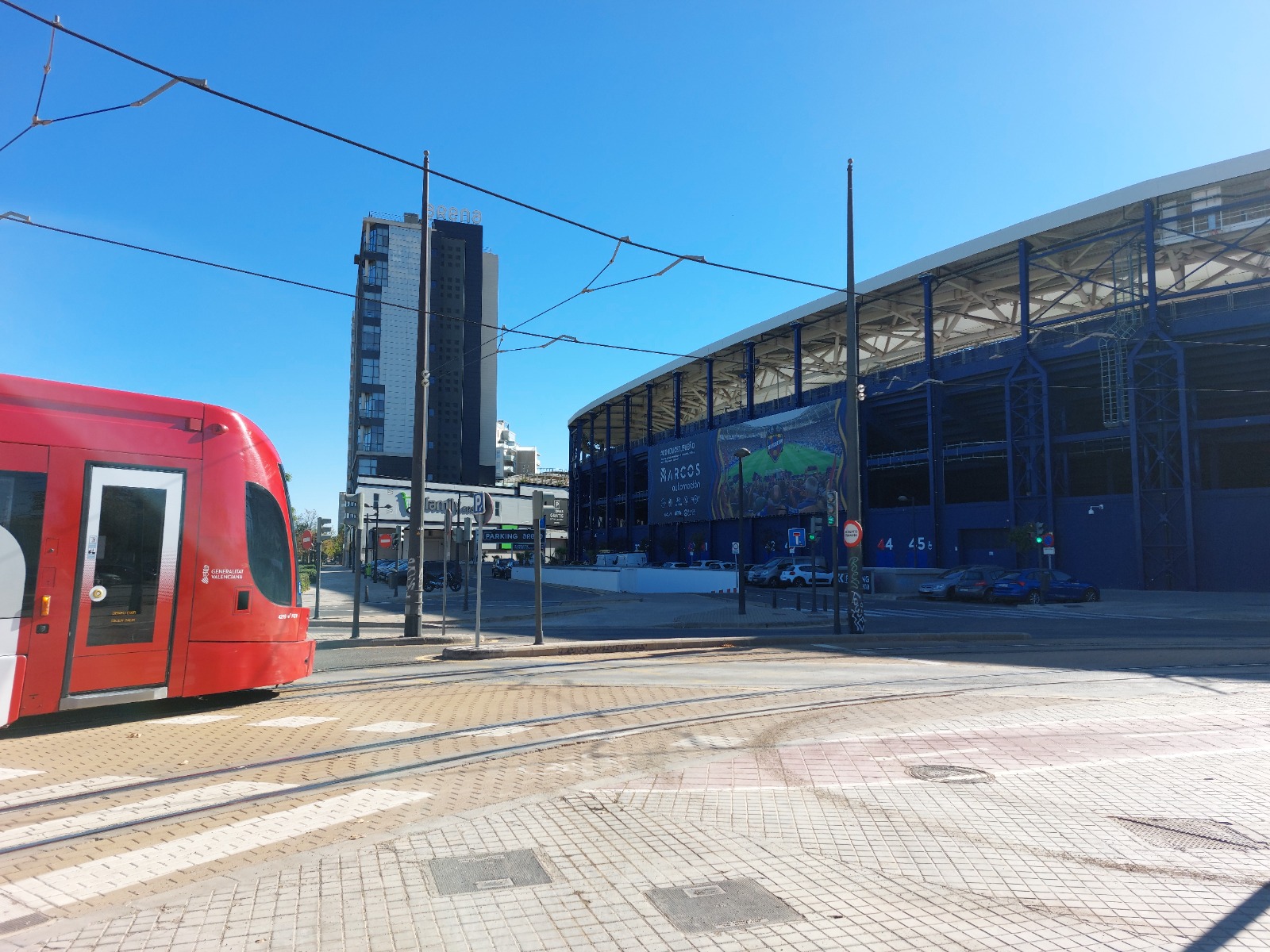 Metrovalencia refuerza esta noche su servicio con motivo del encuentro de Liga entre Levante U.D. y Getafe C.F.
