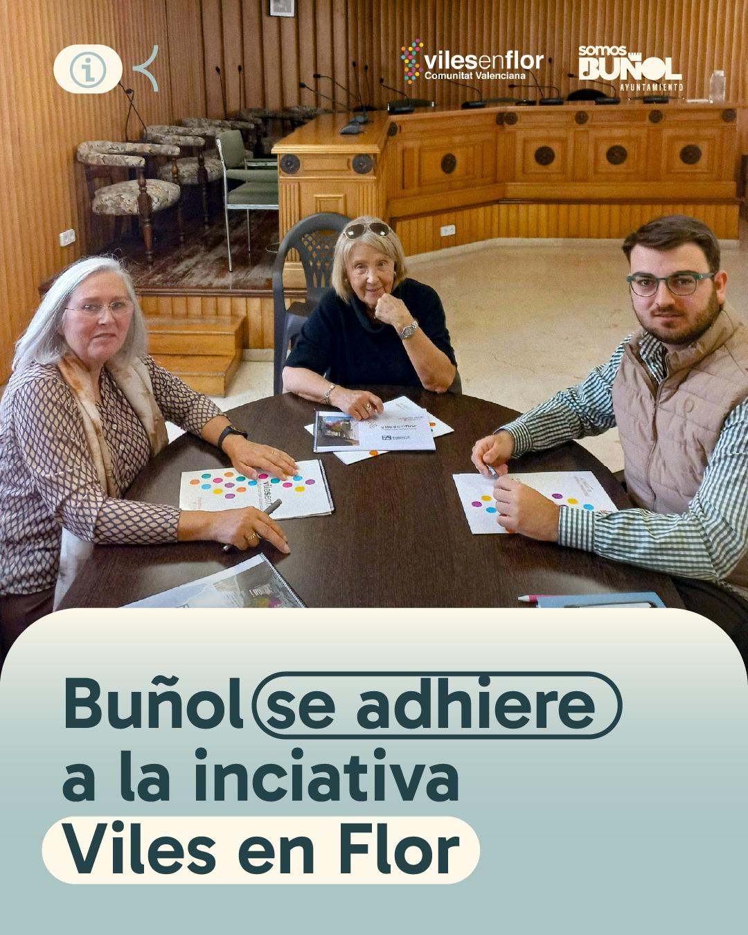 Buñol se adhiere al programa “Viles en Flor”