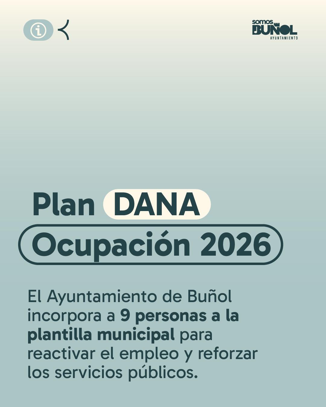 Buñol pone en marcha el Plan DANA Ocupación 2026