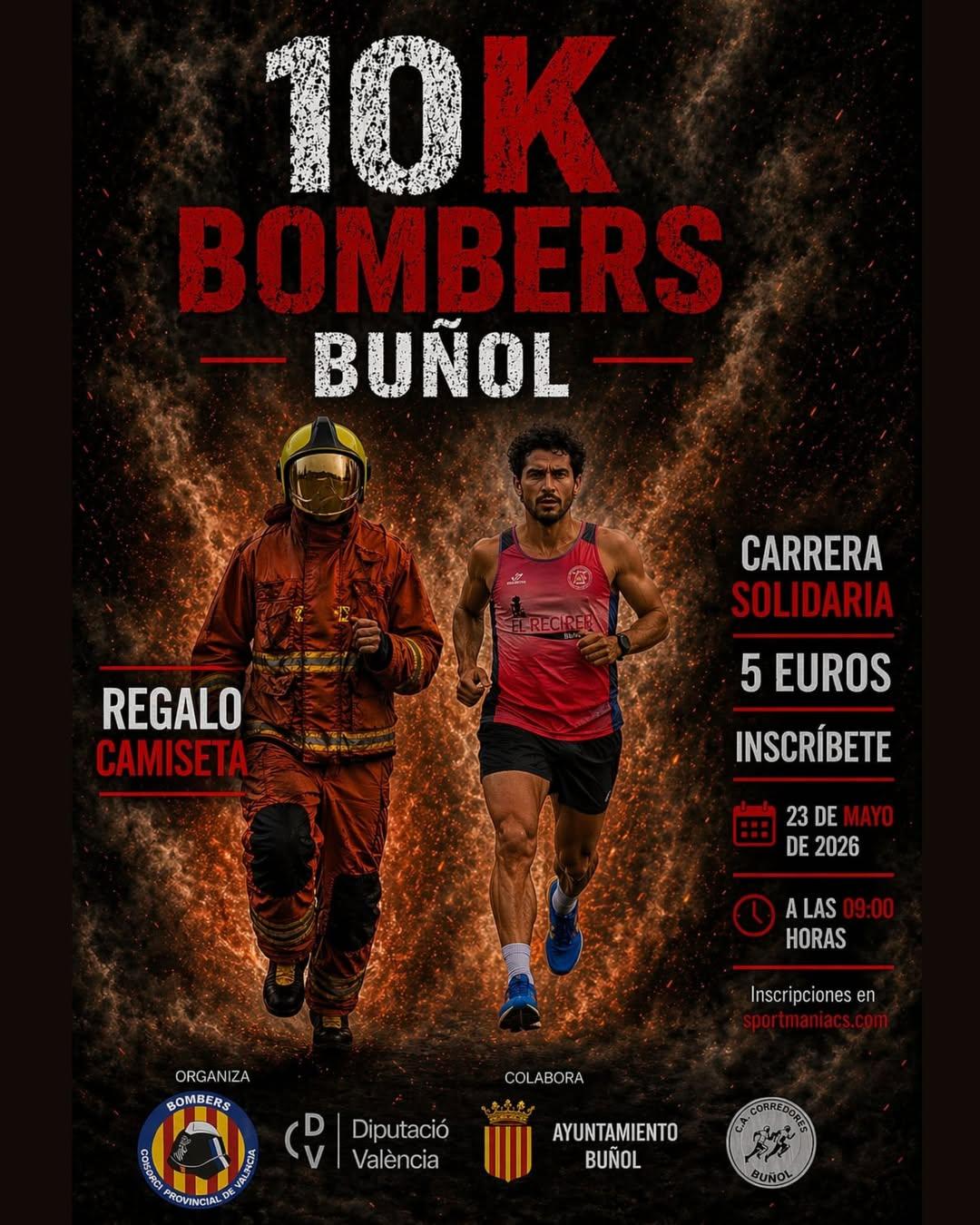 COMUNICADO COLABORACIÓN CARRERA SOLIDARIA 10K BOMBERS BUÑOL