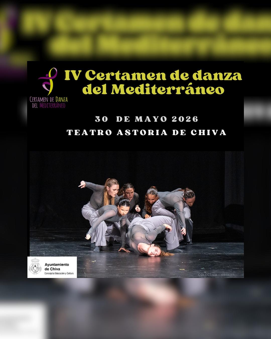 Certamen de Danza del Mediterráneo en el Teatro Astoria de Chiva este sábado