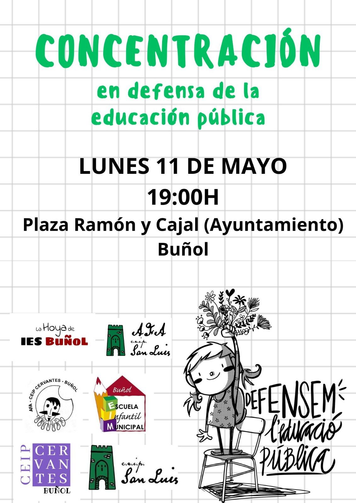 COMUNICADO CONCENTRACIÓN ESCUELA PÚBLICA EN BUÑOL