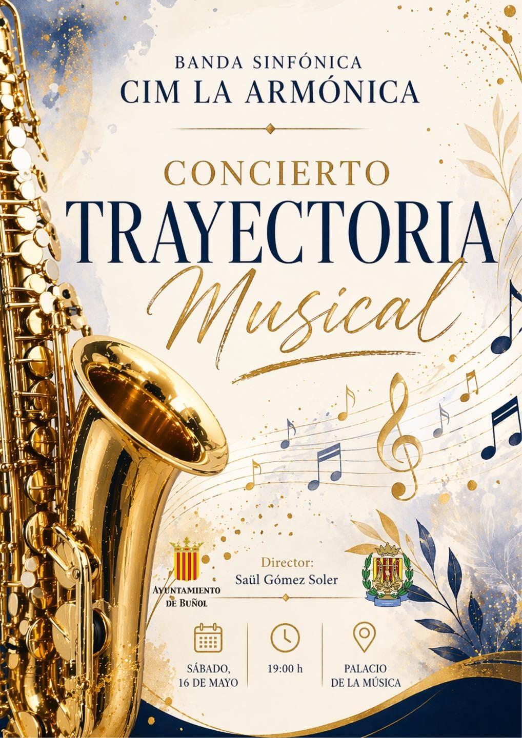 El CIM La Armónica de Buñol homenajeará la trayectoria de sus músicos en el Concierto de Primavera de este sábado en el Palacio de la Música