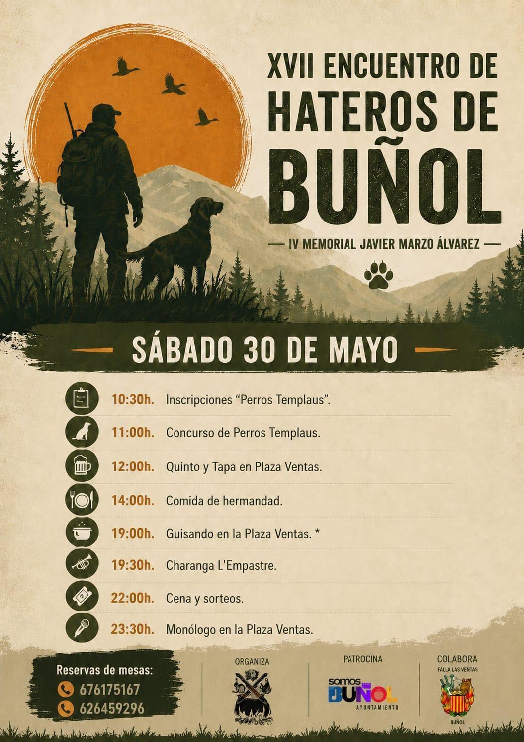 COMUNICADO ENCUENTRO DE HATEROS DE BUÑOL MAÑANA SÁBADO