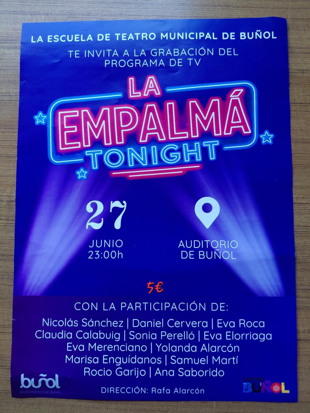 La Escuela de Teatro Municipal de Buñol nos presenta un gran espectáculo mañana