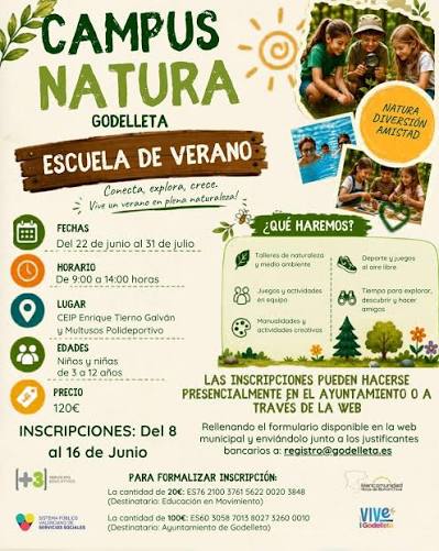 Comienza la Escuela de Verano Campus Natura en Godelleta