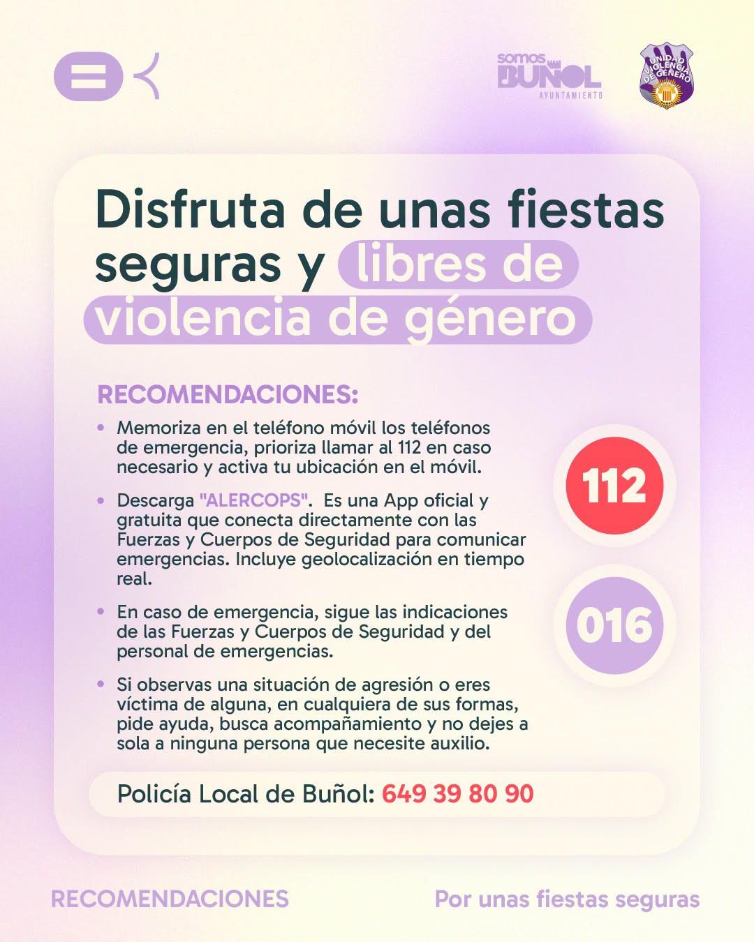 COMUNICADO DISFRUTA DE UNAS FIESTAS CON SEGURIDAD - AYUNTAMIENTO