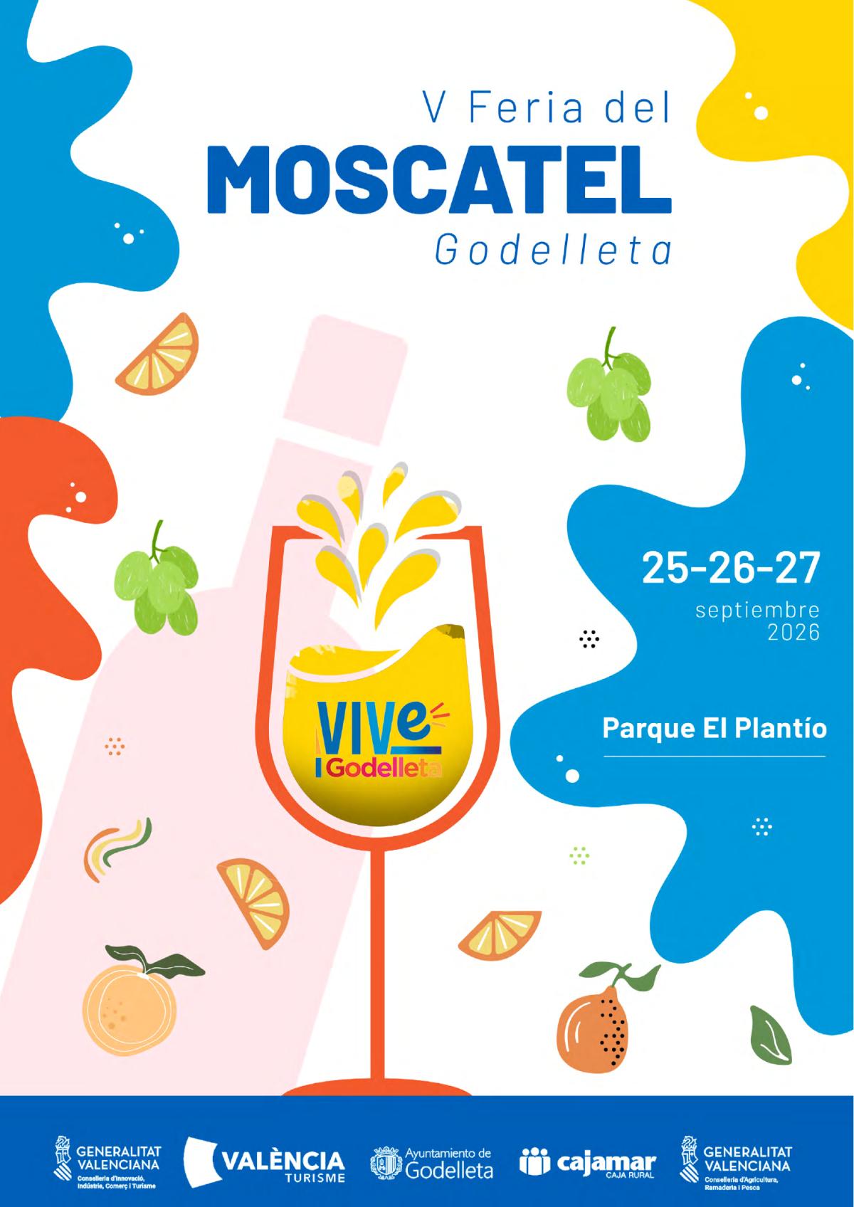 Godelleta celebra tres días de Feria del Moscatel con gastronomía, vino, paella, mercado y música del 25 al 27 de septiembre