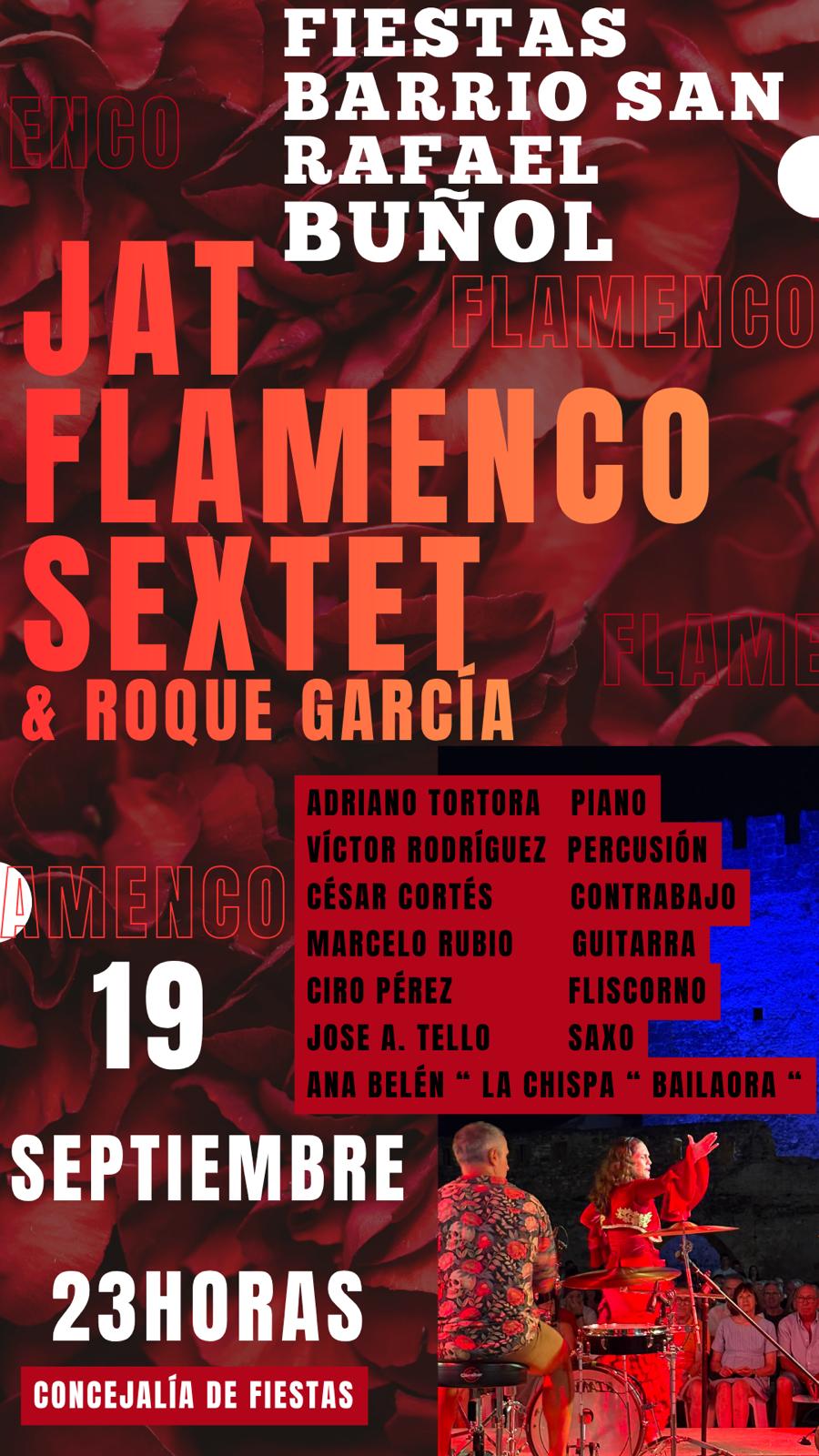 COMUNICADO CONCIERTO DE JAT FLAMENCO SEXTET & ROQUE GARCÍA