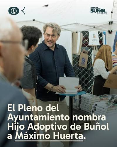 Buñol nombra a Máximo Huerta Hijo Adoptivo del municipio