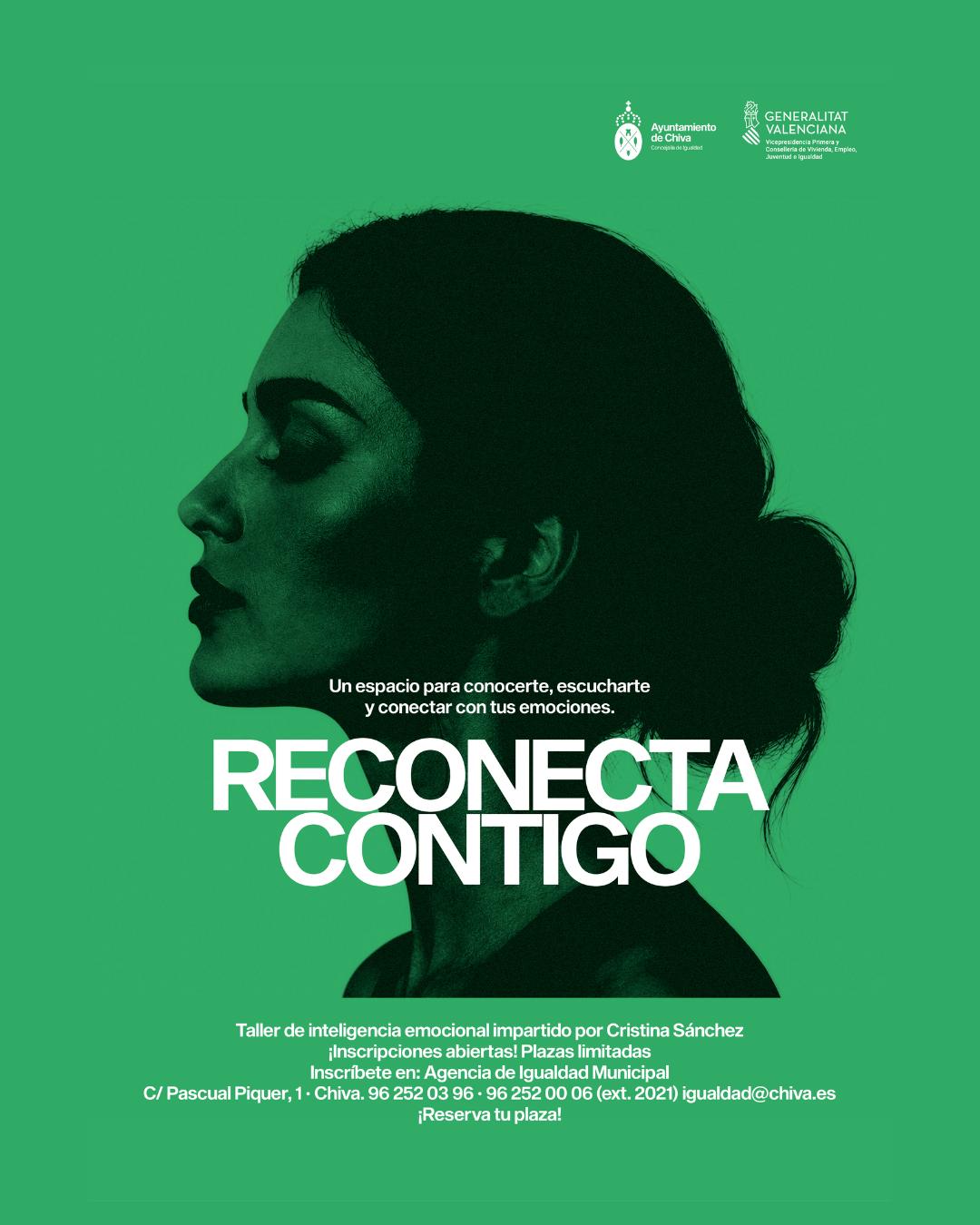 El Ayuntamiento de Chiva abre nuevas inscripciones para el taller de inteligencia emocional “Reconecta contigo”