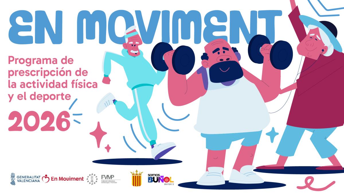 Este mes arranca un nuevo curso de En Moviment en el Pabellón del Polideportivo del Planell Pablo Cusí Sierra de Buñol