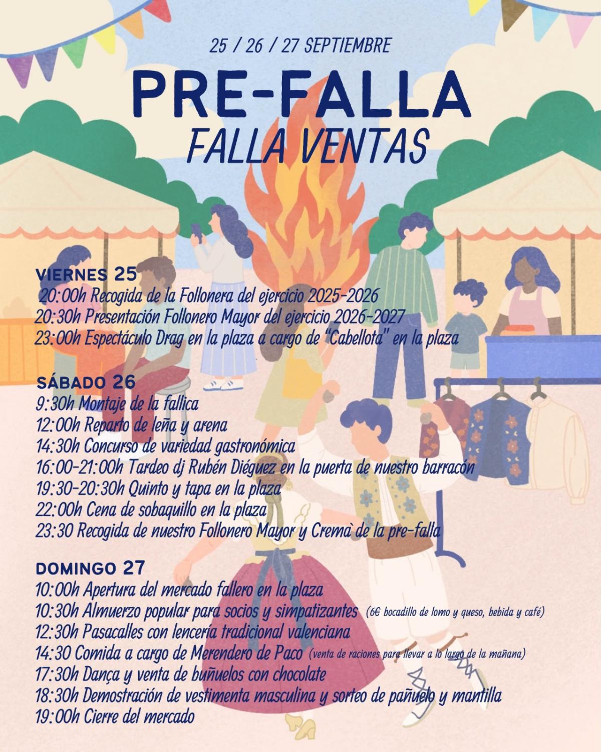 COMUNICADO PRE-FALLA ORGANIZADO POR LA FALLA VENTAS