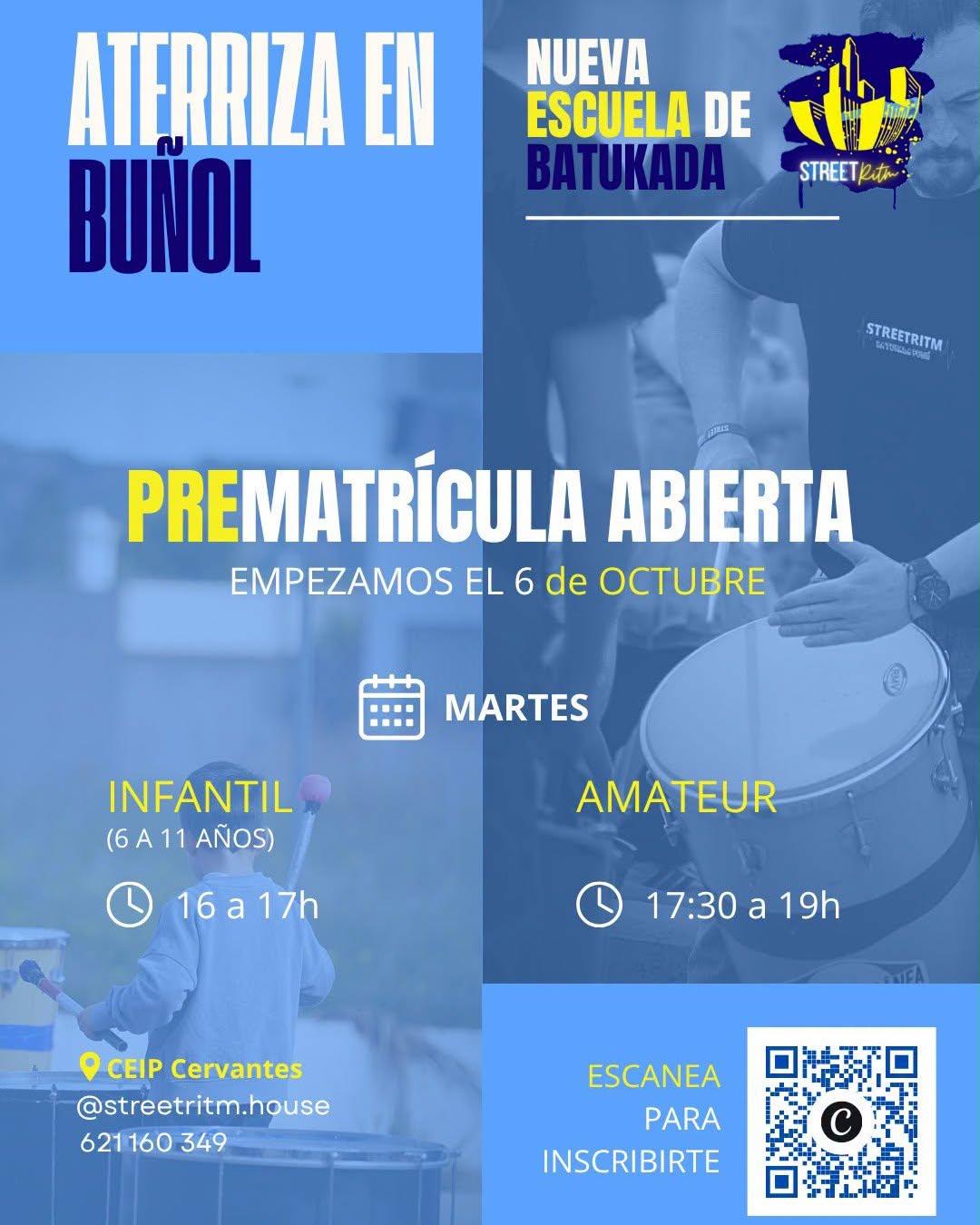 COMUNICADO CLASES DE BATUKADA EN BUÑOL