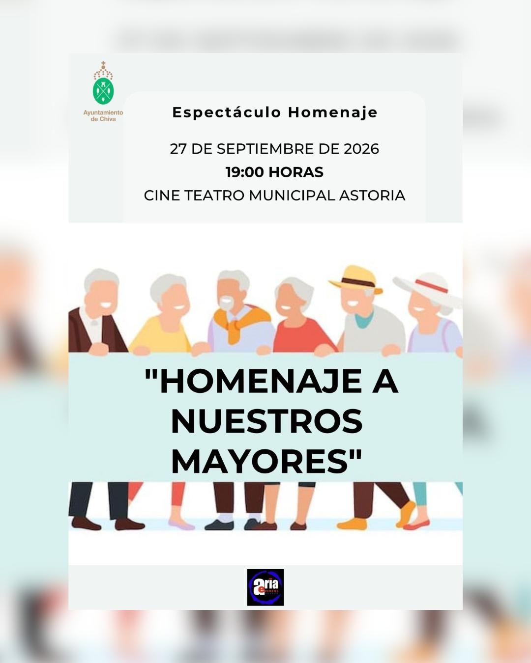 Chiva rinde homenaje a sus mayores con un espectáculo en el Teatro Astoria este domingo