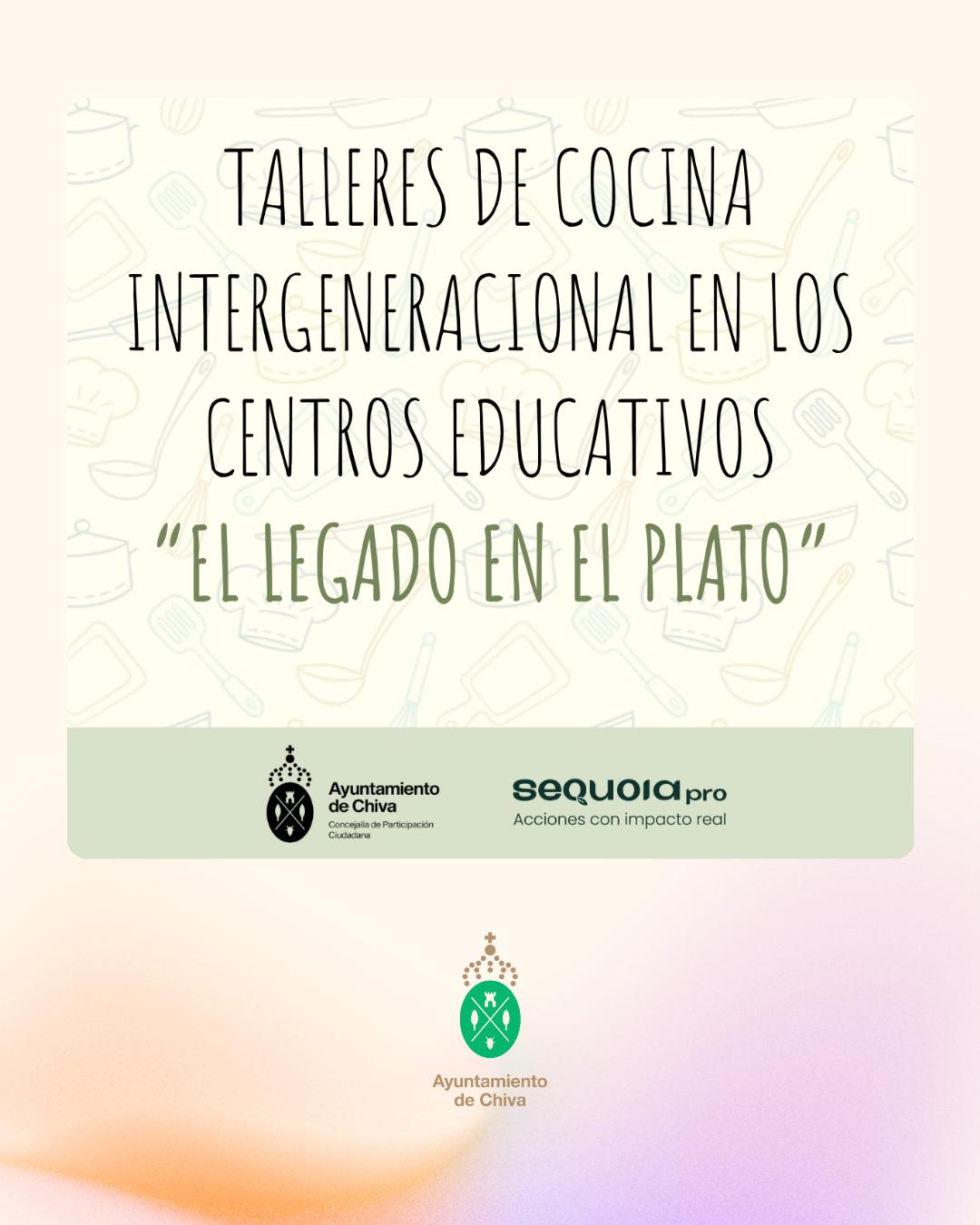 El pasado 25 de septiembre se organizaron los Talleres intergeneracionales "El legado en el plato" en Chiva
