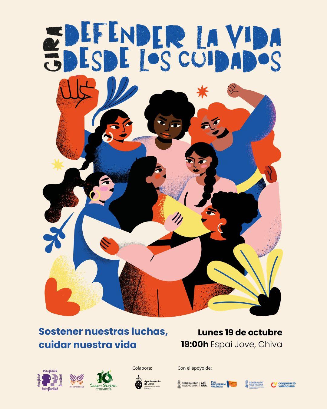 Chiva acoge la actividad "Sostener nuestras luchas, cuidar nuestra vida"