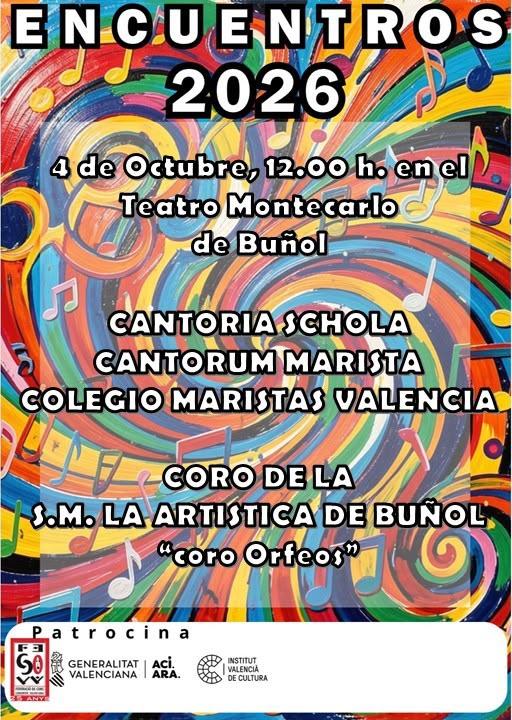 COMUNICADO ENCUENTRO CORAL EN EL TEATRO MONTECARLO
