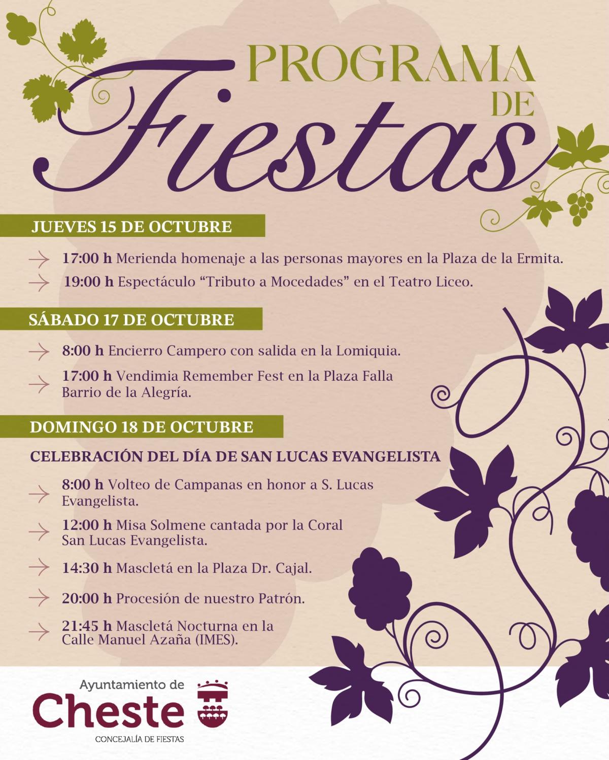 Cheste combina música, tradición y festejos en una nueva semana de las Fiestas de la Vendimia