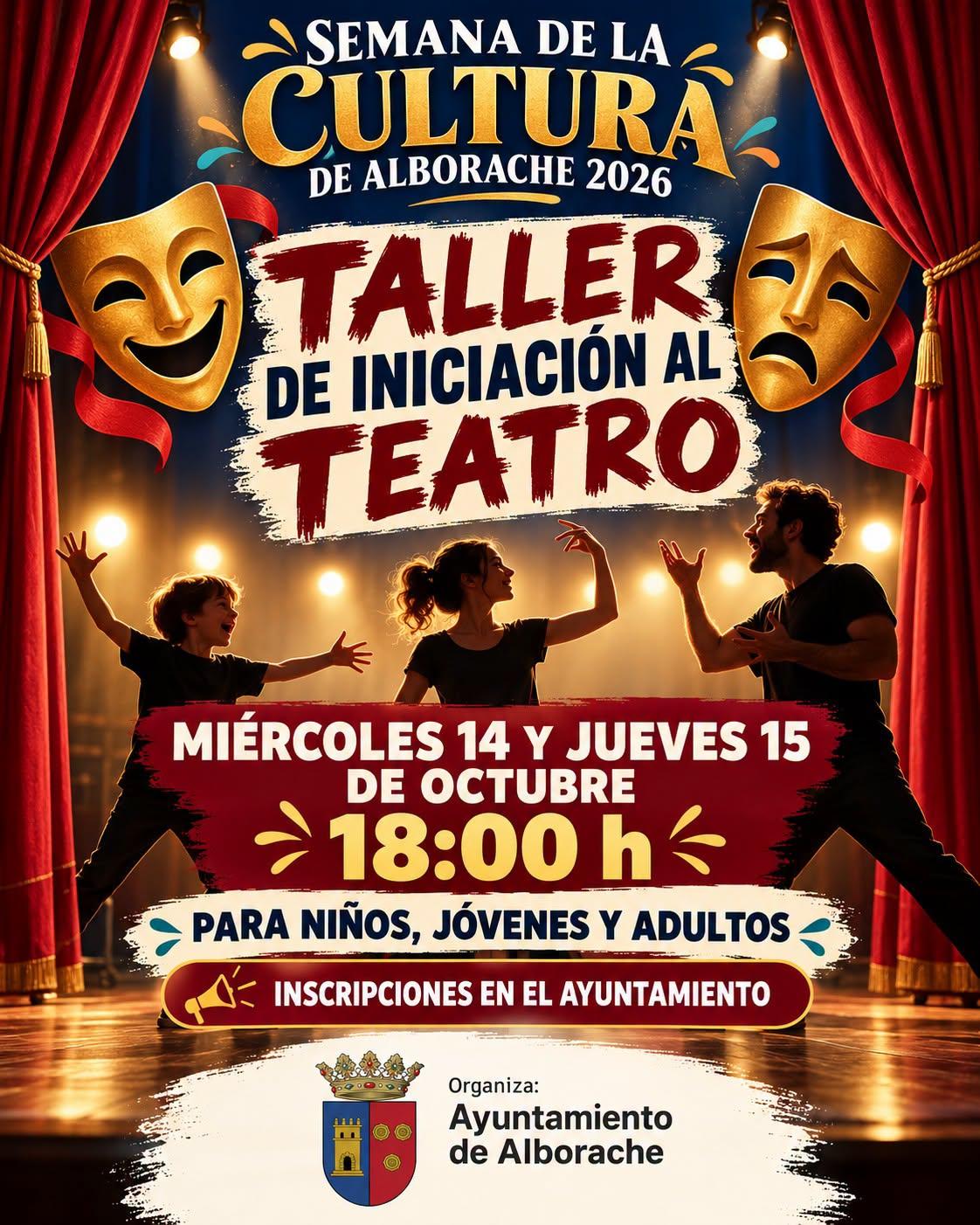 Alborache acoge un divertido taller de iniciación al teatro para niños, jóvenes y adultos los próximos 14 y 15 de octubre