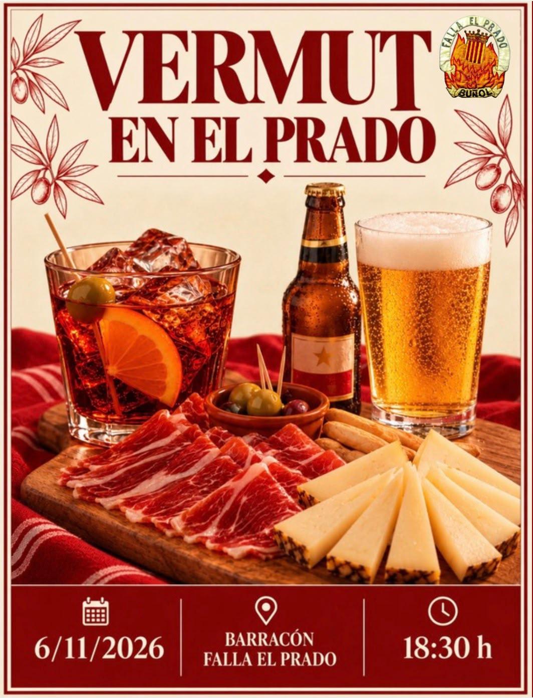 COMUNICADO VERMUT Y PICOTEO EN LA FALLA EL PRADO DE BUÑOL APLAZADO