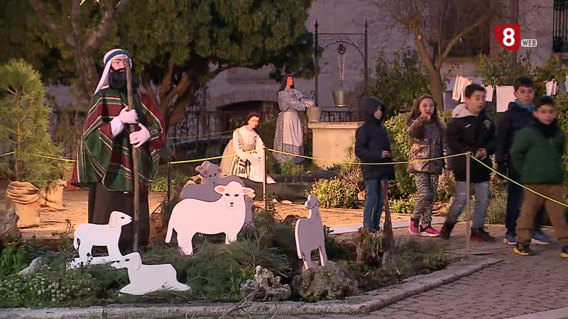 Belén colaborativo, artesano y reciclado en Viloria del Henar